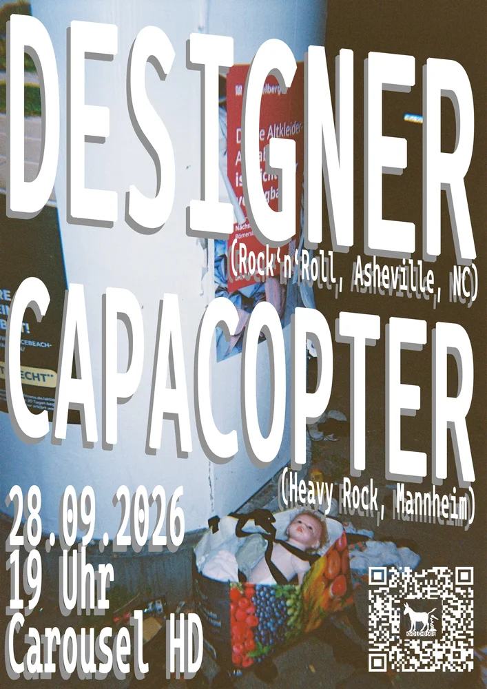 Designer (Rock'n'Roll) & Capacopter (Heavy Rock) – Carousel im alten Autohaus, 28.09.2026